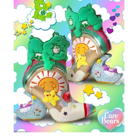 Irregular Choice Care Bear Ankle Boots 41 - Picture 9 of 15